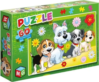 Image de MULTIGRA Puzzle Chiens / Fleurs 60 pièces 01874