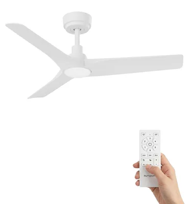 Obrázek produktu pro Stropní ventilátor s osvětlením, stmívatelné LED světlo (18 W), tichý stejnosměrný motor (32 W), průměr 106 cm, dálkové ovládání