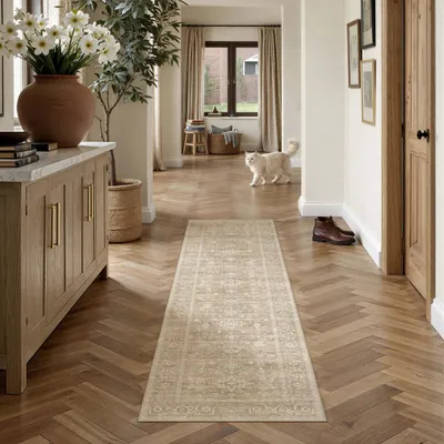 Productafbeelding van Omgoods - Vintage Antislip Loper Tapijt 60x180cm