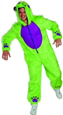 Produktbild von PxP 14102 - Crazy Bear Erwachsenen Kostüm Gr. S - XL Grüner Bär : S Größe: S
