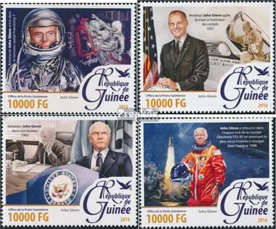 Produktbild von Briefmarken Guinea 2016 Mi 11563-11566 (kompl. Ausgabe) postfrisch John Glenn