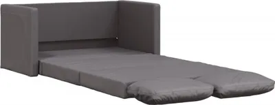 Produktbild von vidaXL Bodensofa mit Schlaffunktion Grau 112x174x55 cm Kunstleder
