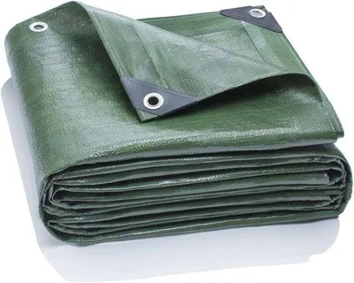 Obrázek produktu pro Ibenzoa® vodotěsná ochranná plachta, 5 x 6 metrů – 200 g/m², polyester, odolná proti UV záření a trhání, zelená, kryt pro loď a zahradní nábytek