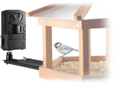 Produktbild von Bresser Vogel Kleintierkamera 16MP Full-HD mit Bewegungssensor Nachtsicht wasserdicht Gartenkamera Tierkamera