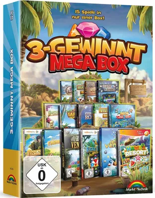 Produktbild von 3 GEWINNT - Match 3 MEGA BOX Kollektion - 15 Spiele enthalten für Windows 11, 10, 8.1, 7