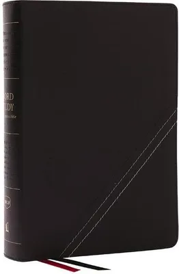 Produktbild von NKJV, Word Study Reference Bible, Lederfaserstoff, Black, Red Letter, Comfort Print