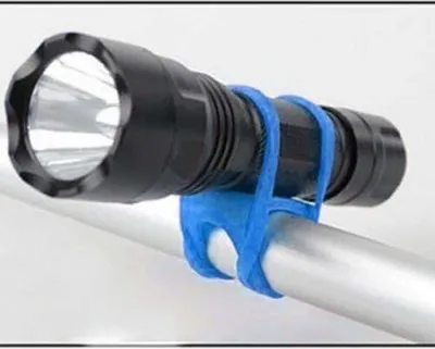 Produktbild von System-S Silikonband Fahrrad-Licht Halterung Befestigung Taschenlampen Halter