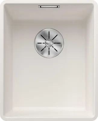 Immagine prodotto di BLANCO SUBLINE 320-F, SILGRANIT® PuraDur®, bianco, senza telecomando di scarico