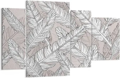 Produktbild von Bild auf Leinwand - Leinwandbild - Feder Grafiken - 120x70cm - Wand Bild - Wanddeko - Wandbilder - Leinwanddruck - Bilder - Kunstdruck - Wanddekoration - Leinwand bilder - Wandkunst - DL120x70-3560