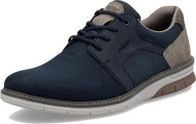 Immagine prodotto di Scarpa Rieker da uomo con elastico e sottopiede in pelle 14459, Misura:42 EU, Colore:Blu