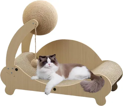 Produktbild von Katzenkratzsofa | Kratzbank | Möbelschutz mit Katzenkratzball