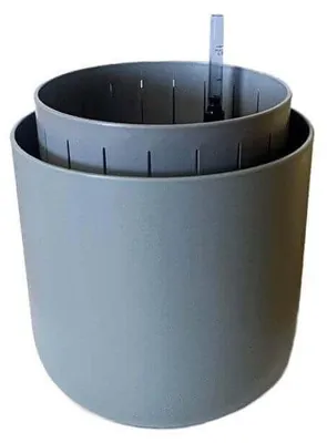 Obrázok produktu pre PLASTIA s.r.o. Samozavlažovací kvetináč Tolita Air, sivý recyklovaný, priemer 16 cm