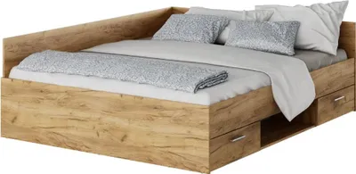 Obrázok produktu pre Kondela Posteľový rám s úložným priestorom Boat 160 - dub artisan