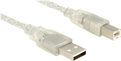 Image de USB Kabel Delock A -> B St/St 1.50m transparent