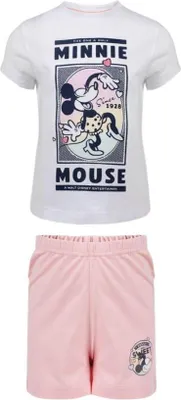 Produktbild von Disney Shortama aus Baumwolle Pyjama – Kurzer Schlafanzug für Kinder Weiß 122/128