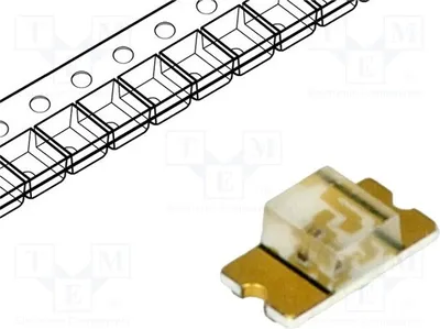 Obrázok produktu pre 5 LED, 2 ÷ 2,4 V, 1206, 130°, 3,2 x 1,6 x 1,1 mm, SMD, 45 ÷ 90 mcd, oranžová, 20 mA, LTST-C230KFKT