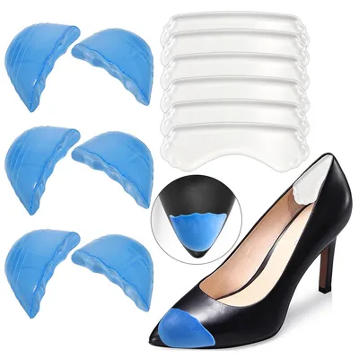 Produktbild von 3 Paar Schuhpolster,Zehen- und Fersenpolster, Korrektureinlagen für zu große Schuhe,Halbsohlen für lockere Schuhe und High Heels,lindert Fußschmerzen