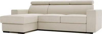 Produktbild von Ecksofa mit Schlaffunktion und Bettkasten - Universelle Ottomane, Couch für Wohnzimmer, Schlafsofa Sofagarnitur Sofa Eckcouch L-Form Wohnlandschaft - 249x98x165 cm - ROSALINE (Beige - Inari 22)