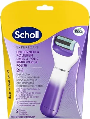 Zdjęcie produktu dla Scholl Scholl Expert Care 2 w 1 Elektroniczny pilnik i wygładzacz do stóp Elektryczny pilnik do stóp 1 szt
