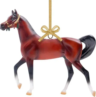 Produktbild von Weihnachtsbaumschmuck in Pferdeform, Acryl-Pferdeornamente für Frauen und Mädchen, Pferdeliebhaber