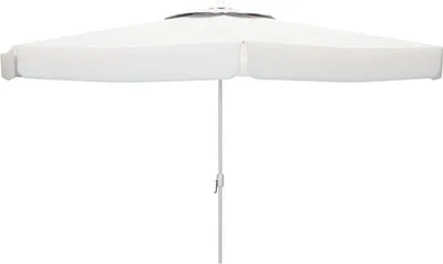 Produktbild von Marbueno Alu-Sonnenschirm 8 Streben D270 cm Polyester Weiß Garten, Pool und Terrasse 10182
