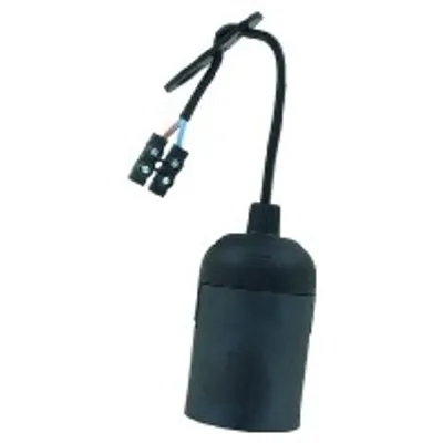 Produktbild von PROTEC.class 05400421 Fassungen Baustellen-Fassung E27 schwarz PBF1 Schraubklemme
