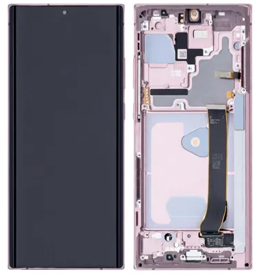 Zdjęcie produktu dla Clappio, kompletny wyświetlacz do Galaxy Note 20 Ultra, ekran OLED z ramką, kolor: brązowy