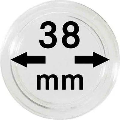 Produktbild von Lindner 2251038 Münzkapseln 38 mm-100er Pack
