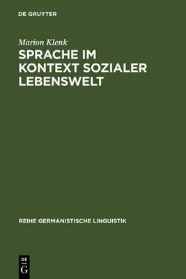 Productafbeelding van Sprache im Kontext sozialer Lebenswelt
