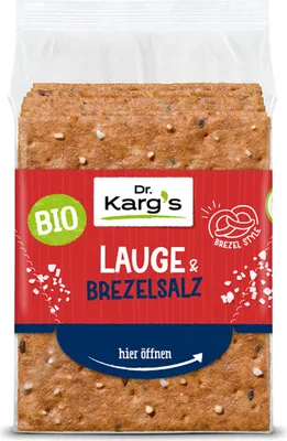 Immagine prodotto di Fette di pane croccante integrale Dr Kargscondi soda e pretzel 200g