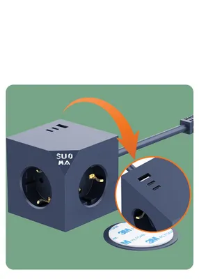 Produktbild von Power Cube mit Kabel und PD20 Schnellladefunktion