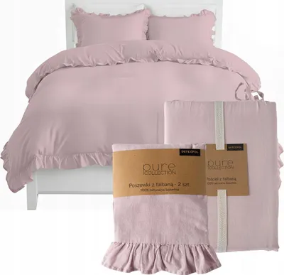 Produktbild von Deco4Home Bettwäsche mit Rüschen | 220x200 | Rosa