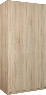 Produktbild von Furniture24 Kleiderschrank CDXS82, Schrank, Drehtürenschrank, 2 Türiger, mit Kleiderstange, 1 Einlegeboden Sonoma Eiche