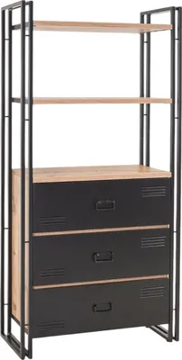 Immagine prodotto di Podul - Libreria, 90x35x180h cm Marrone Quercia, 2 Ripiani