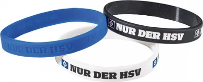 Produktbild von HSV Fanartikel HSV Silikon Armbänder 3er ohne
