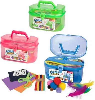 Obrázek produktu pro Toi-Toys řemeslná sada kreativních hraček 200 kusů v úložném boxu