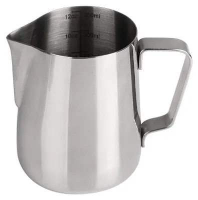 Milchaufschäumkännchen Edelstahl 350 ml mit Thermometer
