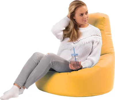 Produktbild von sunnypillow Gaming Sitzsack XXL mit Styropor Füllung Outdoor & Indoor für Kinder & Erwachsene Sitzsäcke Sitzkissen Bodenkissen viele Farben zur Auswahl Gelb