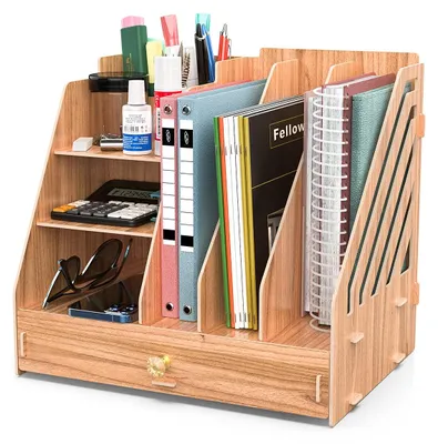 Produktbild von Schreibtisch-Organizer aus Holz, Schreibtisch-Organizer