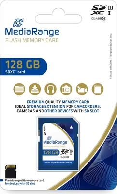 Image de MediaRange SD Card 128GB SDXC CL.10 UHS-1