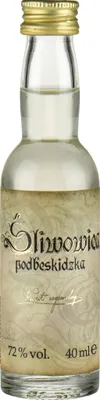 Produktbild von sliwowica Podbeskidzka (Sliwowitz, Pflaumenschnaps) 72% 40 ml | Flavoured Vodka, Pflaumen-Wodka |40 ml | 72% Alkohol | Mundivie | Geschenkidee | 18+