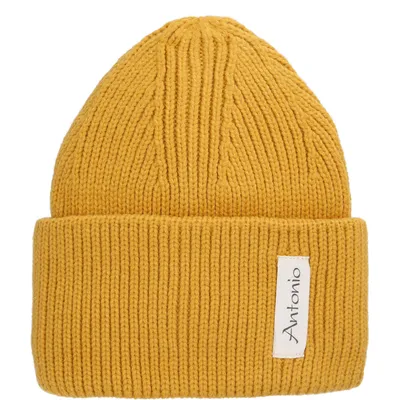 Produktbild von Antonio Winter Strickmütze Beanie mit Umschlag - yellow : yellow Farbe vom Hersteller: yellow