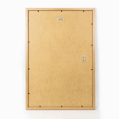Produktbild von FRAMAI® Bilderrahmen 40x60 Eiche MDF Umweltfreundlichem Rahmen mit Bruchsicheren Plexi, Aufhänger und Aufsteller