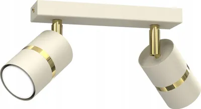 Immagine prodotto di Lampada Plafonna Plafonna A 2 Punti Strip Gu10 Spot Oro Led Gu10