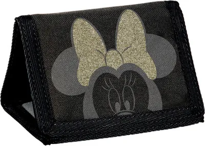 Produktbild von PASO BEUNIQ DISG-882 Gelbeutel Portemonnaie DISNEY MINNIE MAUS leicht schwarz gold Kinder Mädchen