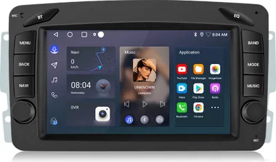 Image de 7" Autoradio carplay android13 2+64G RDS GPS für Mercedes Benz C-Klasse W209 Navi Android DAB+ 4Core