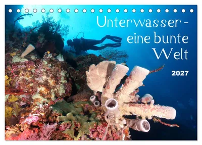 Produktbild von Unterwasser - eine bunte Welt (Tischkalender 2027 DIN A5 quer), CALVENDO Monatskalender