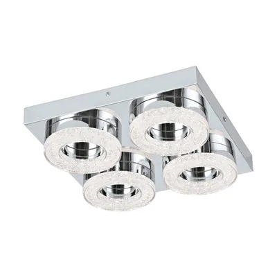 Immagine prodotto di Eglo 95664 Fradelo LED plafoniera rotonda 4x4W acciaio cromo
