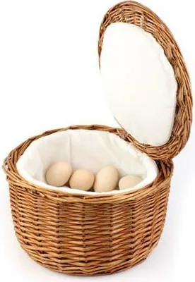 Produktbild von APS 30299 Eierkorb, für ca. 20 Eier, stabile Vollweide, Ø 26 cm, Höhe 17 cm