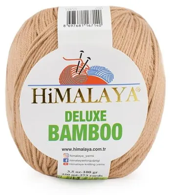Produktbild von Himalaya Deluxe Bamboo 22 Karamell – weiches Sommergarn 250m